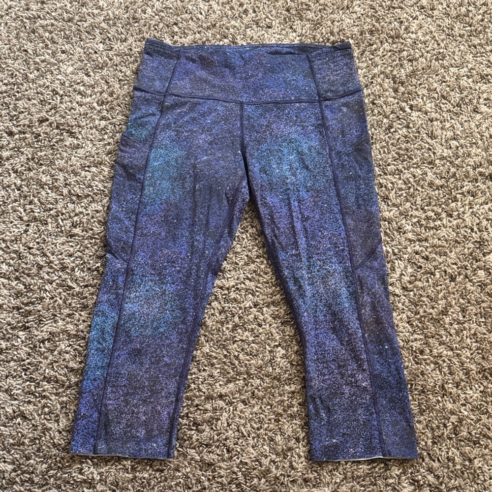lululemon athletica Blue and Purple Leggings